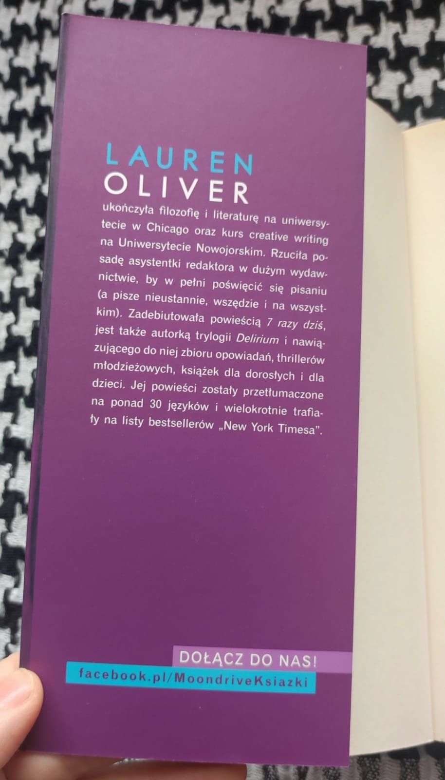 Lauren Oliver- 7 razy dziś