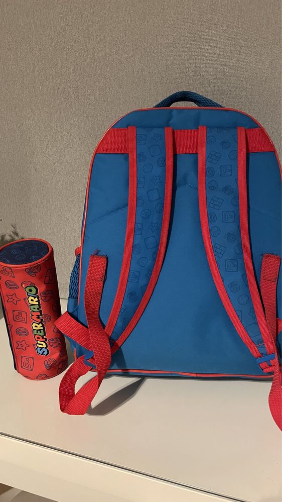 Mochila escolar Super Mario + Estojo