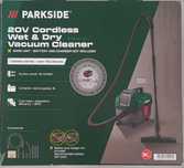 PARKSIDE akumulatorowy odkurzacz 20 V, PAWD 20-Li A1, NOWY.