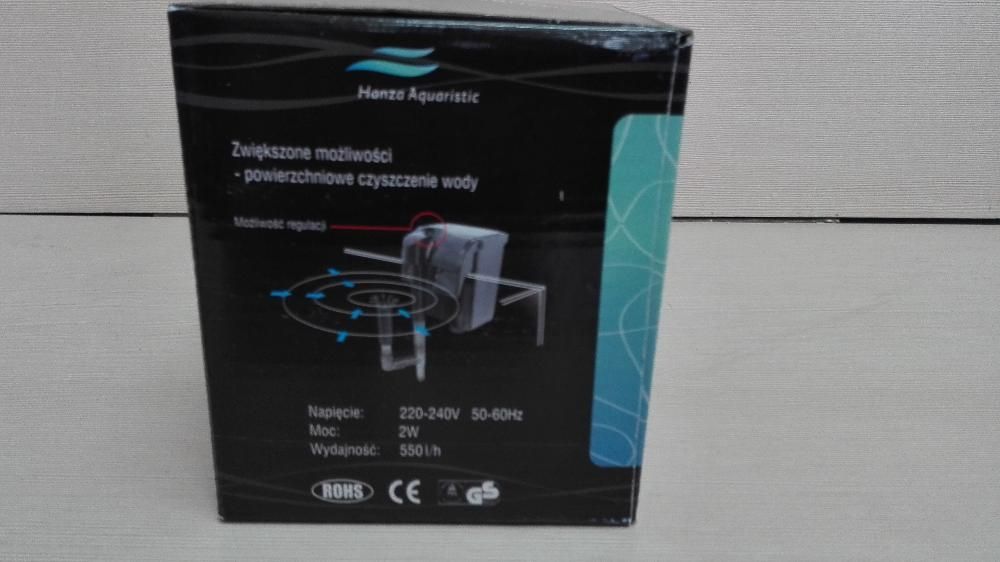 NOWY filtr kaskadowy 300l/h 10-60L + SKIMMER HBL-301 HBL-501 HBL-701