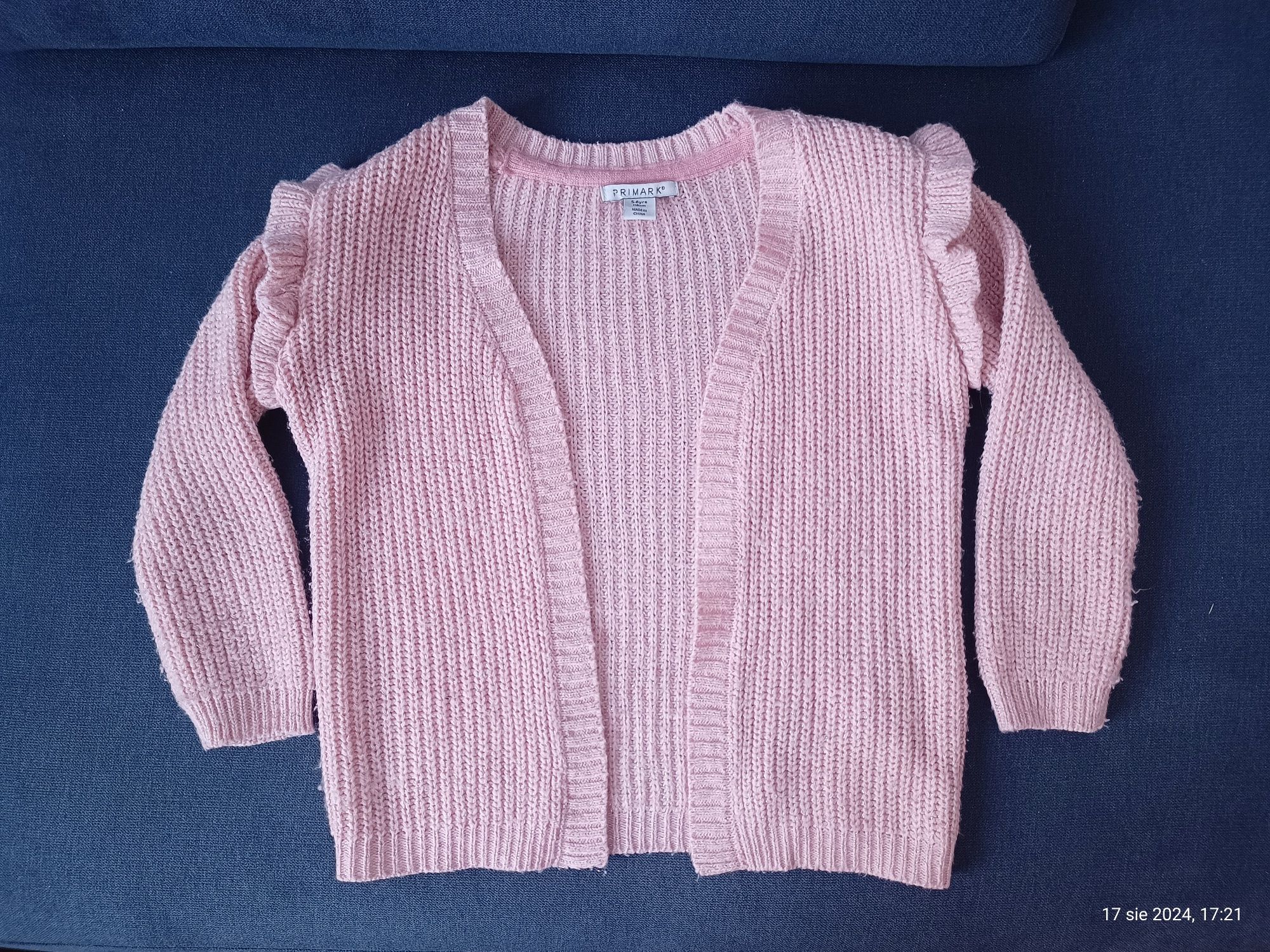 Sweter sweterek grubszy kardigan narzutka Primark