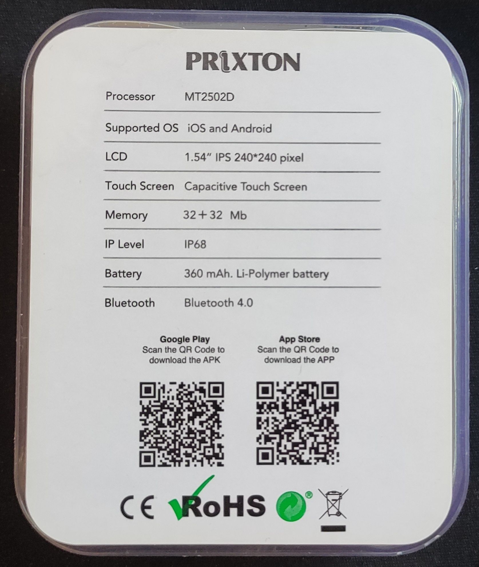 Smartwatch Prixton IP68