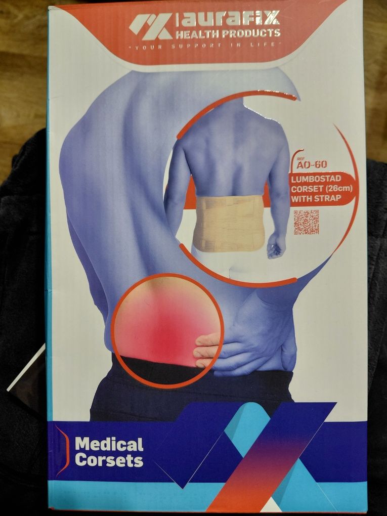 Бандаж корсет для спины поясницы Aurafix L и XL