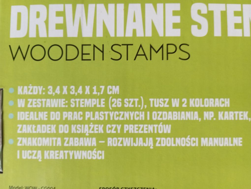 duże drewniane stemple, alfabet, litery 26szt pieczątek