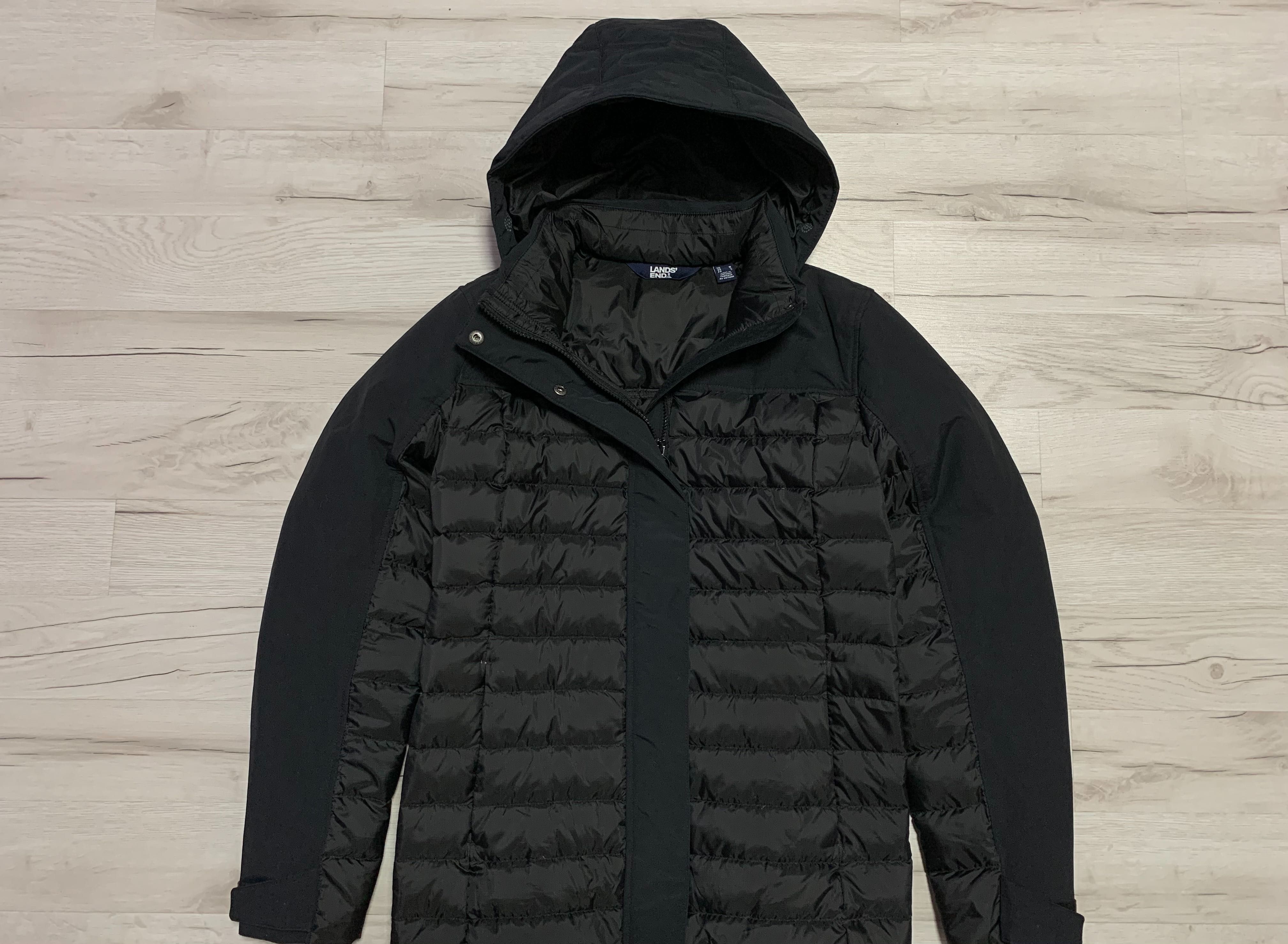 Lands' End_Kurtka Parka Płaszcz Damska Puchowa Pikowana Zima Kurtka_M