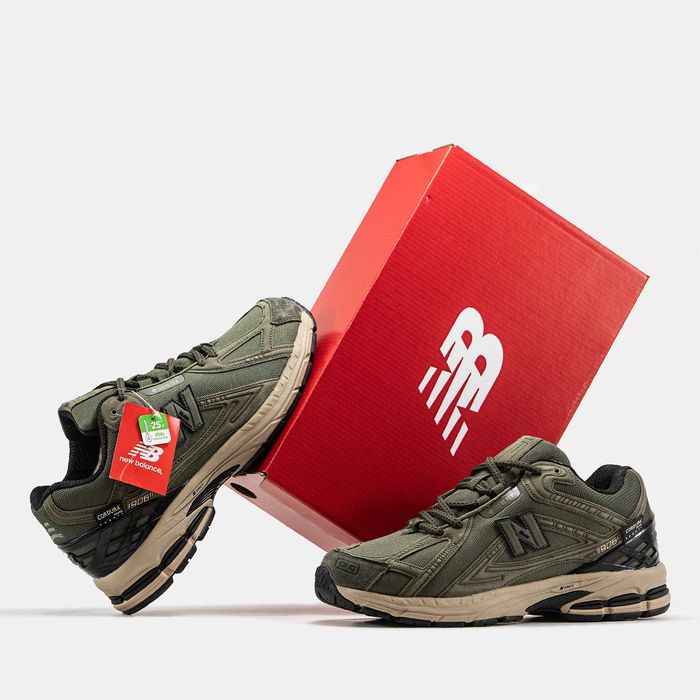 Мужские зимние кроссовки с мехом New Balance 1906R "Olive' 41-46