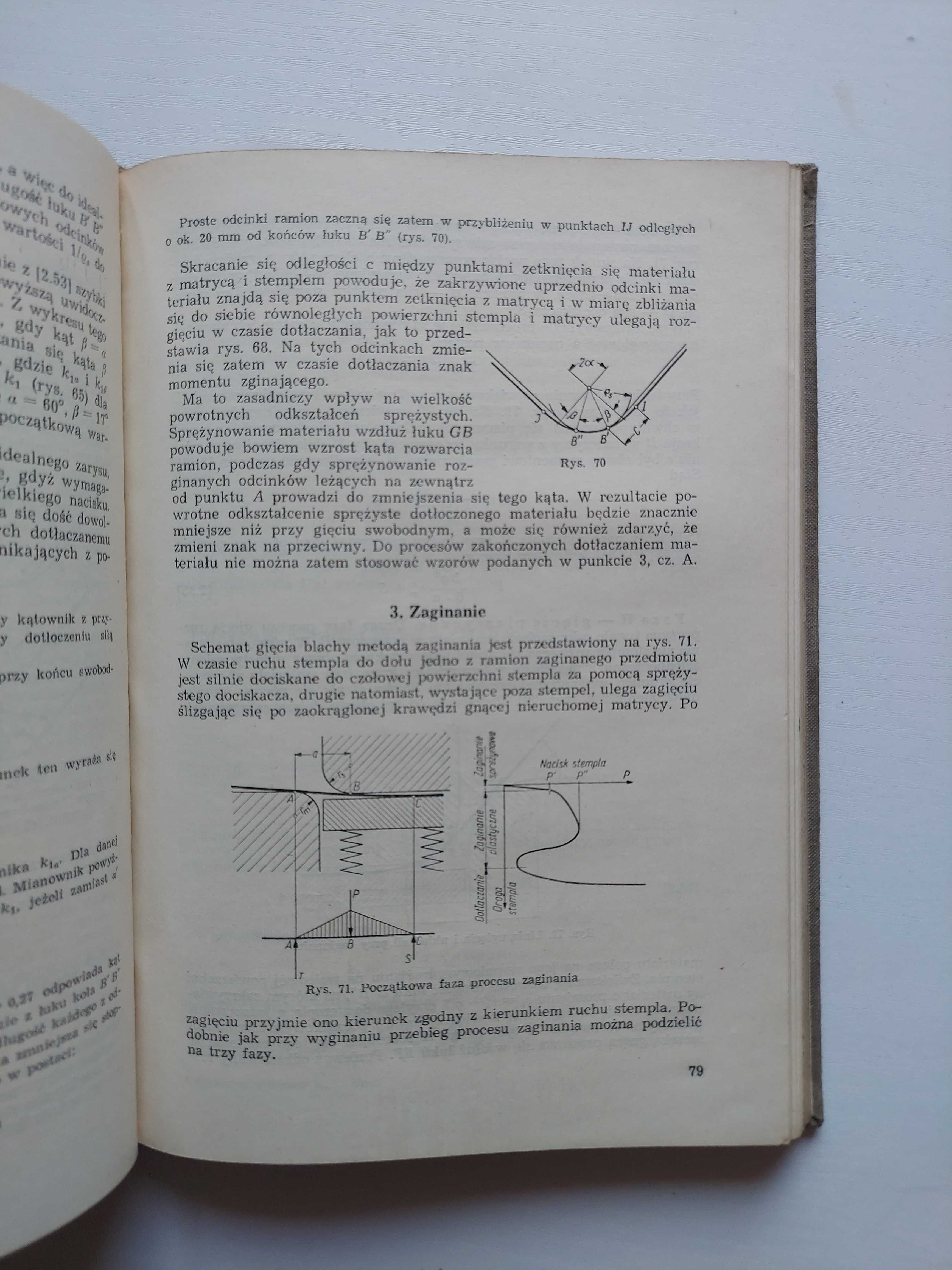 Książka "Technika procesów tłoczenia blach"- Z.Marciniak