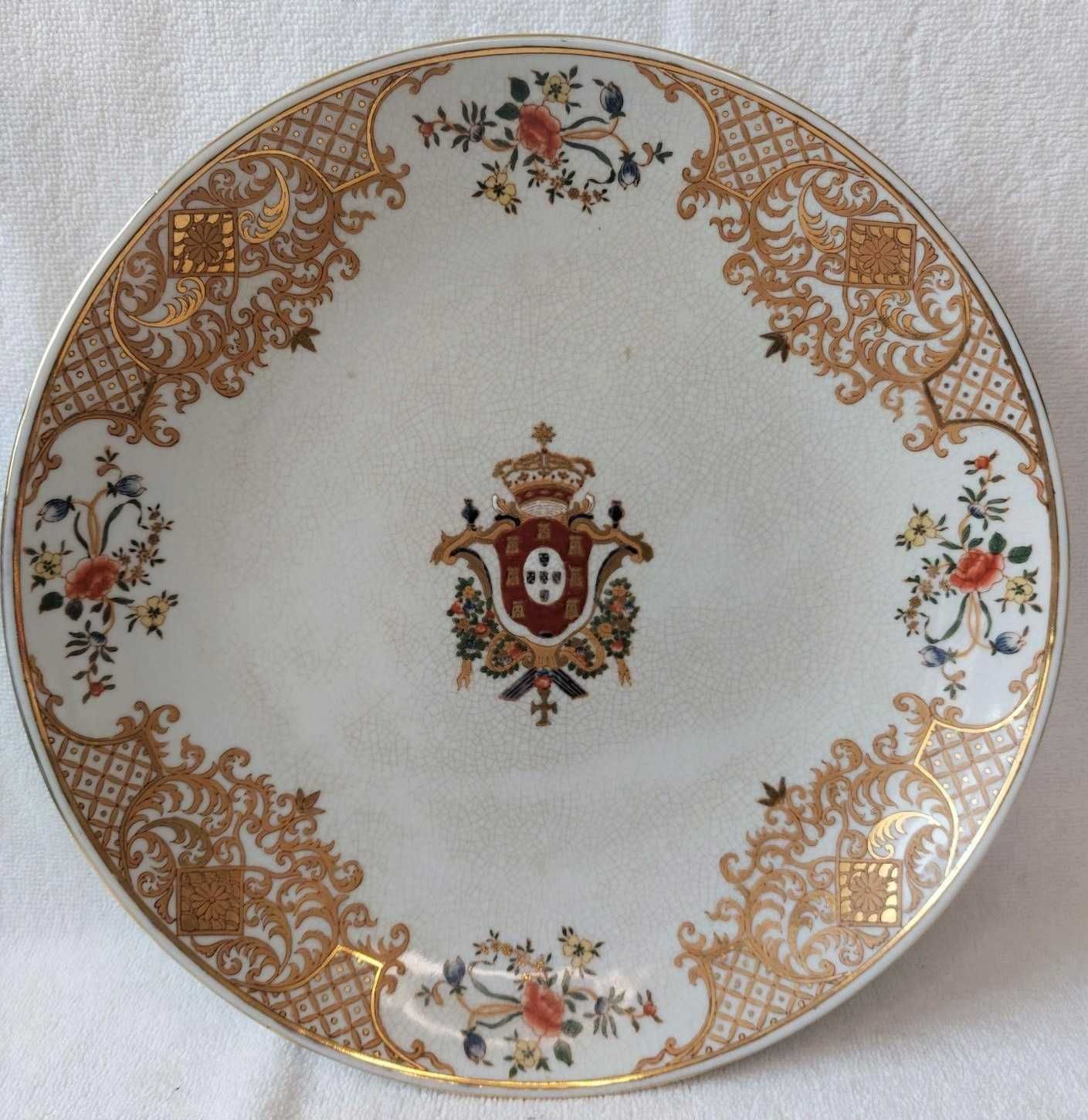 Grande prato de suspender cerâmica oriental Séc. XX
