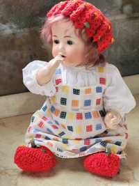 Антикварная кукла малыш Nippon Хильда до 1921 года, 45 см