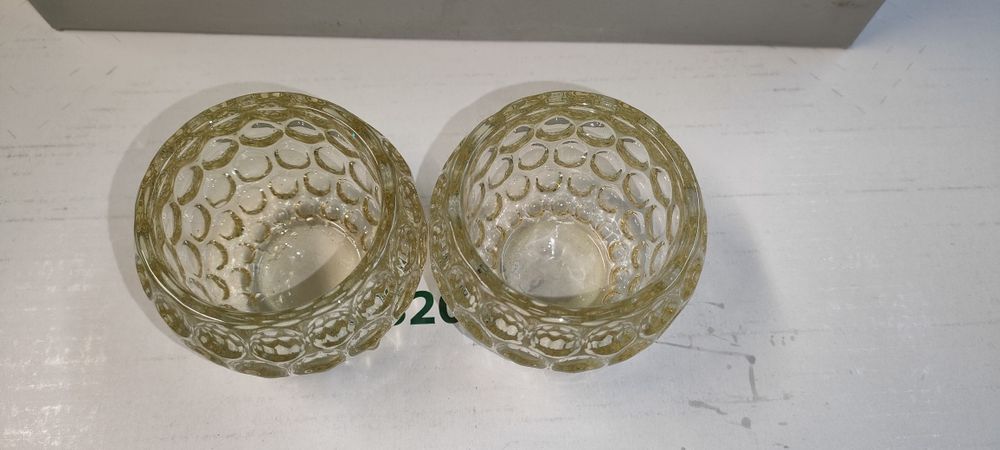 2x Świecznik lampion + 3 opakowania świeczek brokatowych