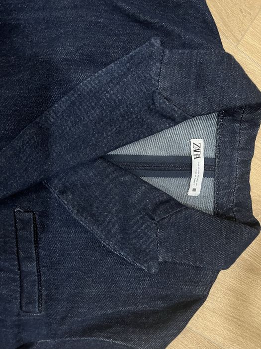 Пиджак кроп denim Zara р.XS