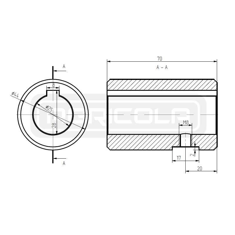 Silnik hydrauliczny BMR 100 O2 WC25 z płytą i tuleją