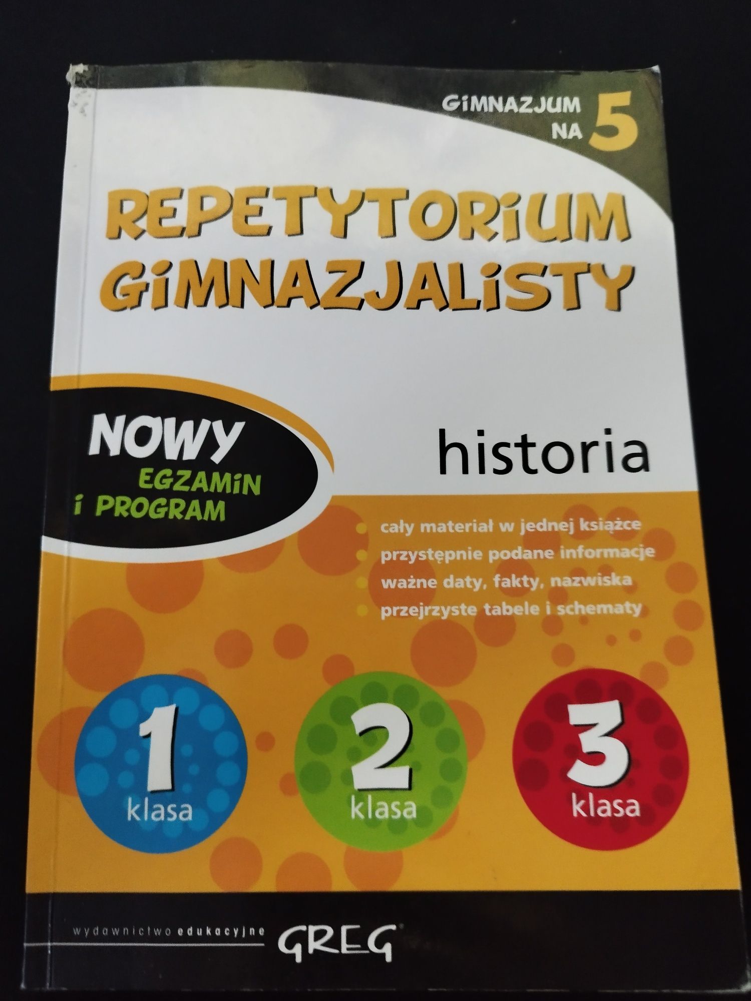 Repetytorium historia GREG stan bardzo dobry