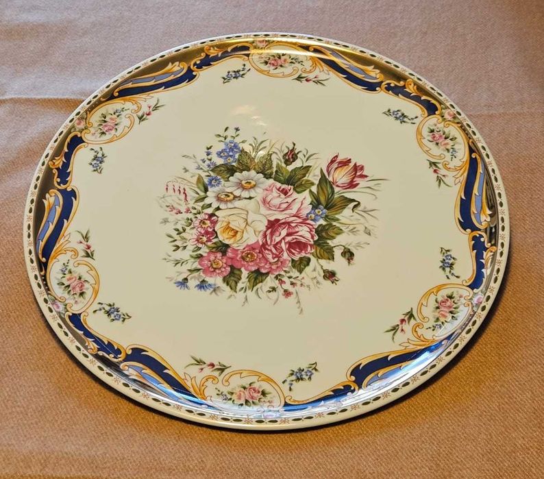 Prato de bolo em porcelana de Limoges