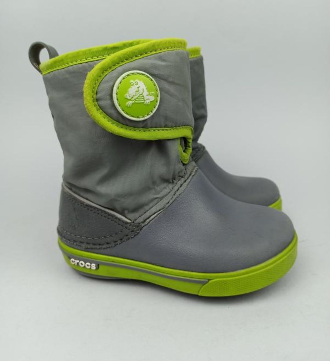 дитячі зимові чоботи сноубутси crocs lodgepoint  C9 26 16 см