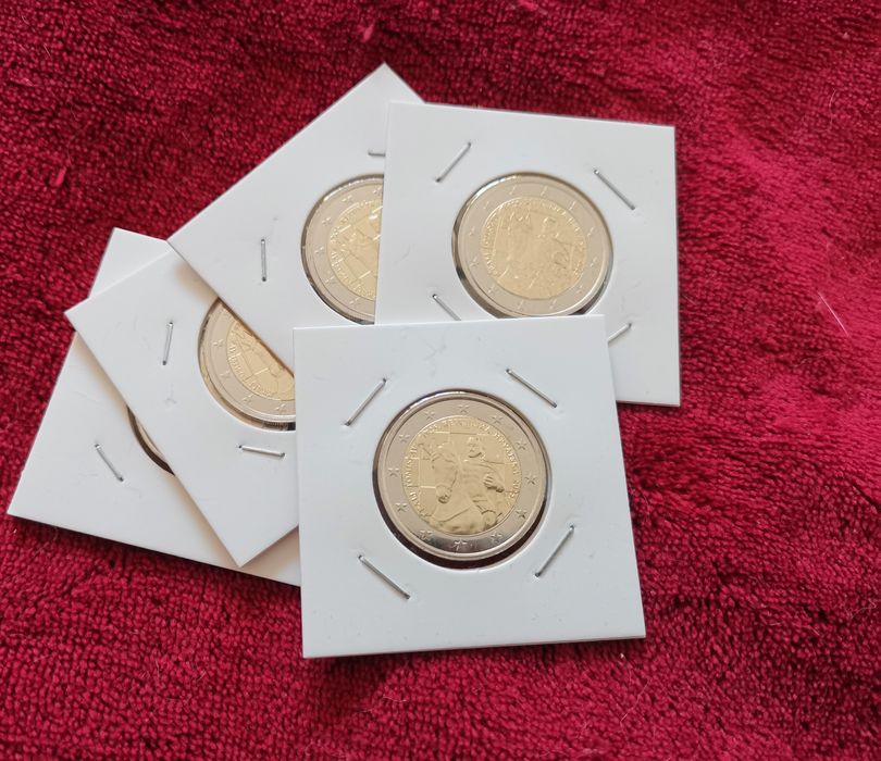 Moeda UNC comemorativa de 2€ - Croácia 2025