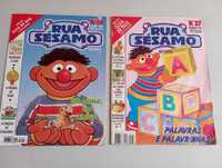 Conjunto 2 revistas antigas Rua Sésamo - 1994 e 1992