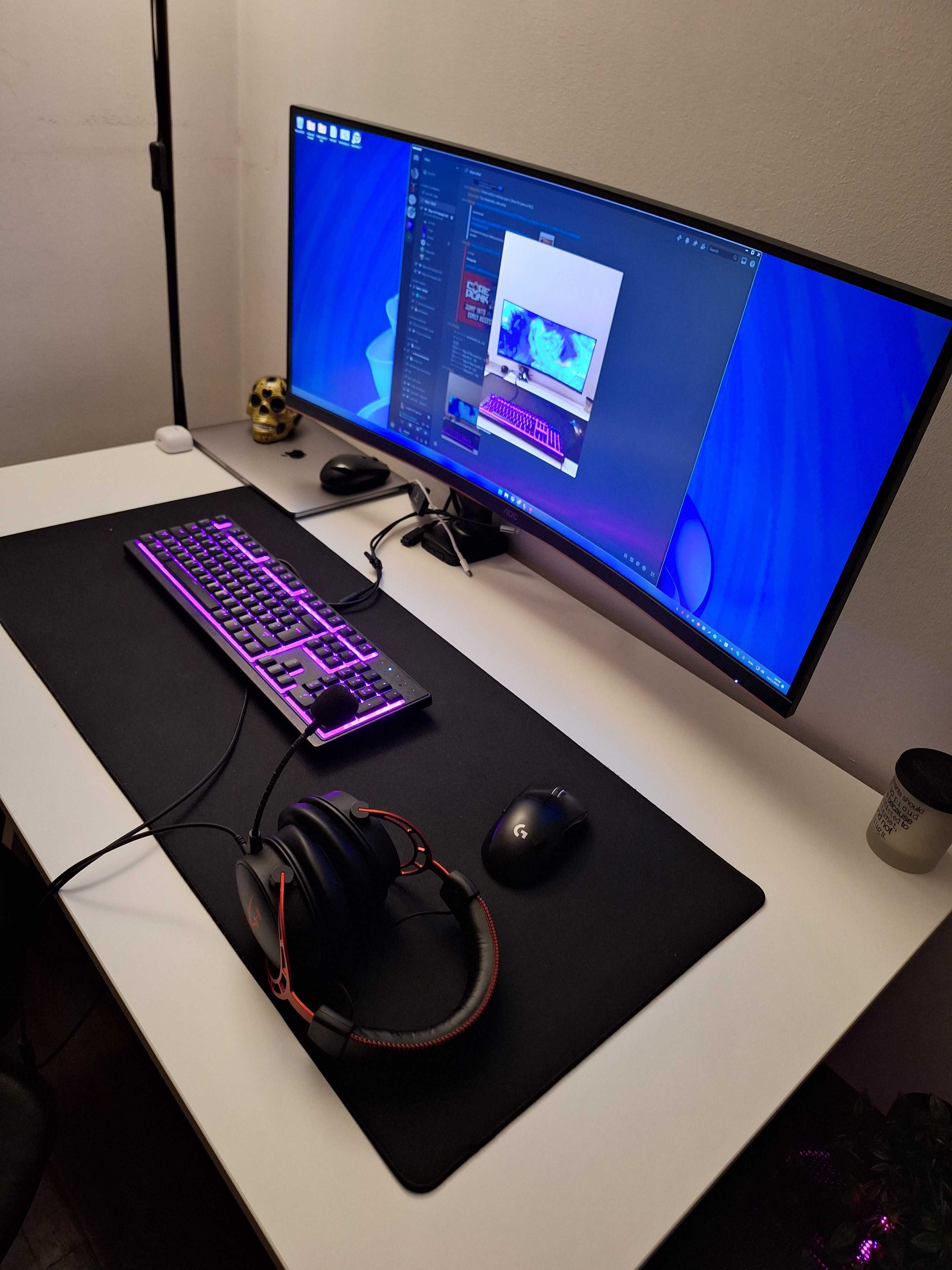Monitor Curvo AOC Gaming 34" ultrawide QHD 180hz 1ms