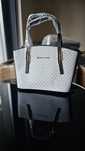 Piękna torebka damska biało czarna monogram Michael kors mk klasyka