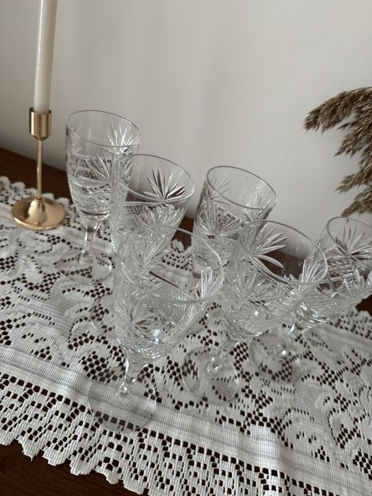 Великі криштальні бокали келихи 6 шт