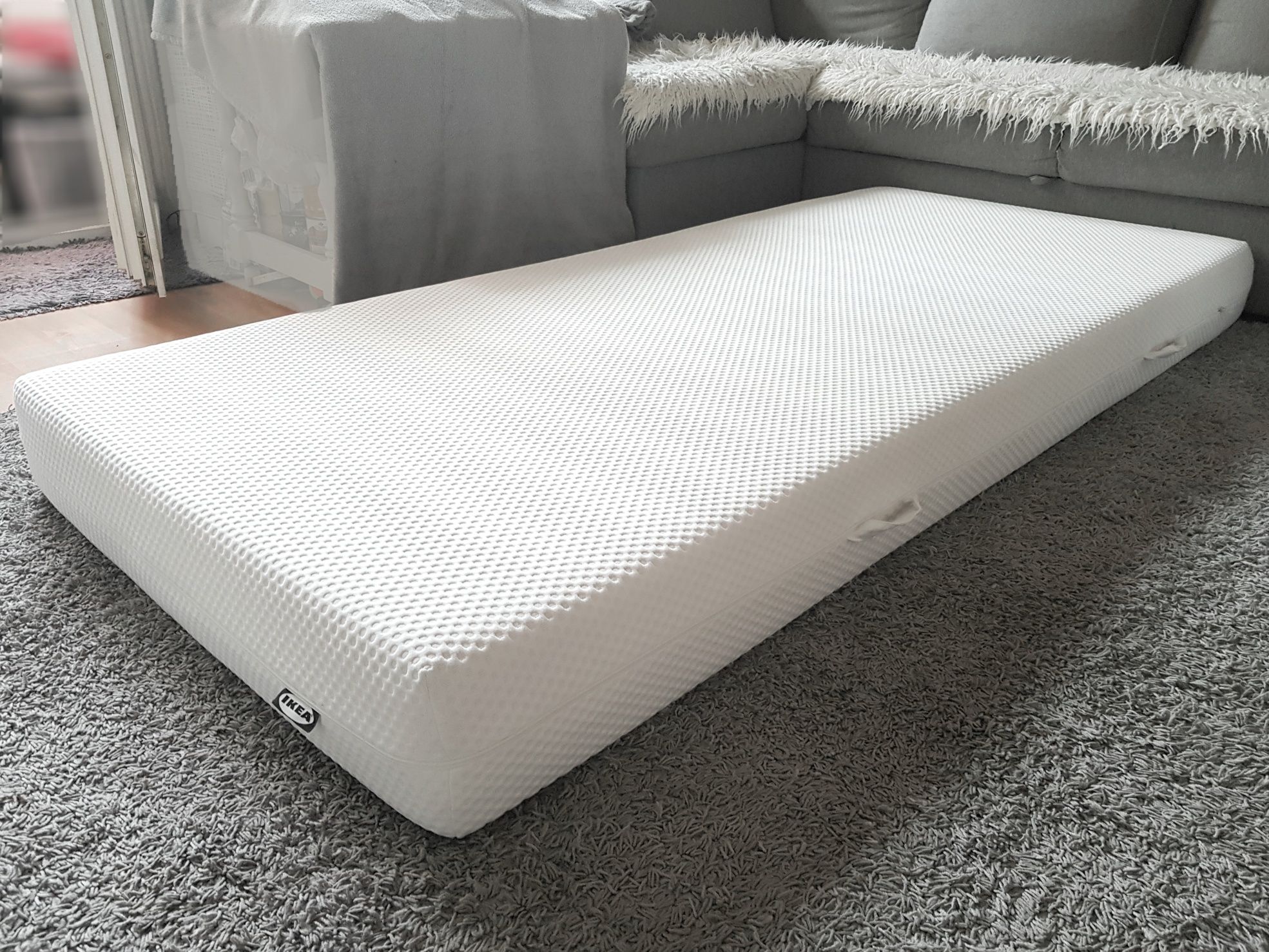 Jak nowy! Materac IKEA ABYGDA 90x200 piankowy z pianka memory na łóżko