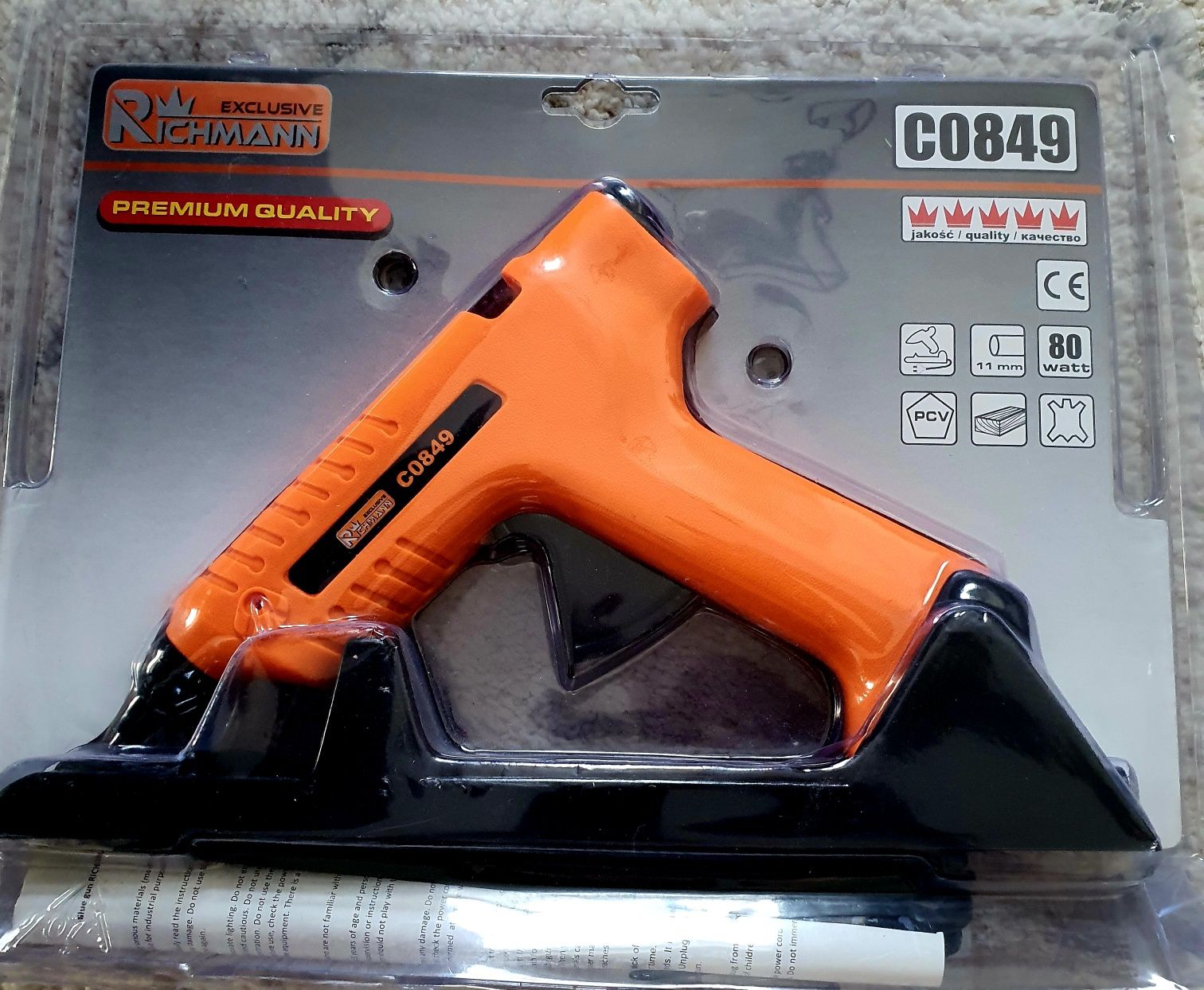Pistolet do kleju na gorąco 11mm 80W bezprzewodowy