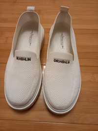 Мокасіни кеди білі  37 розмір взуття на літо