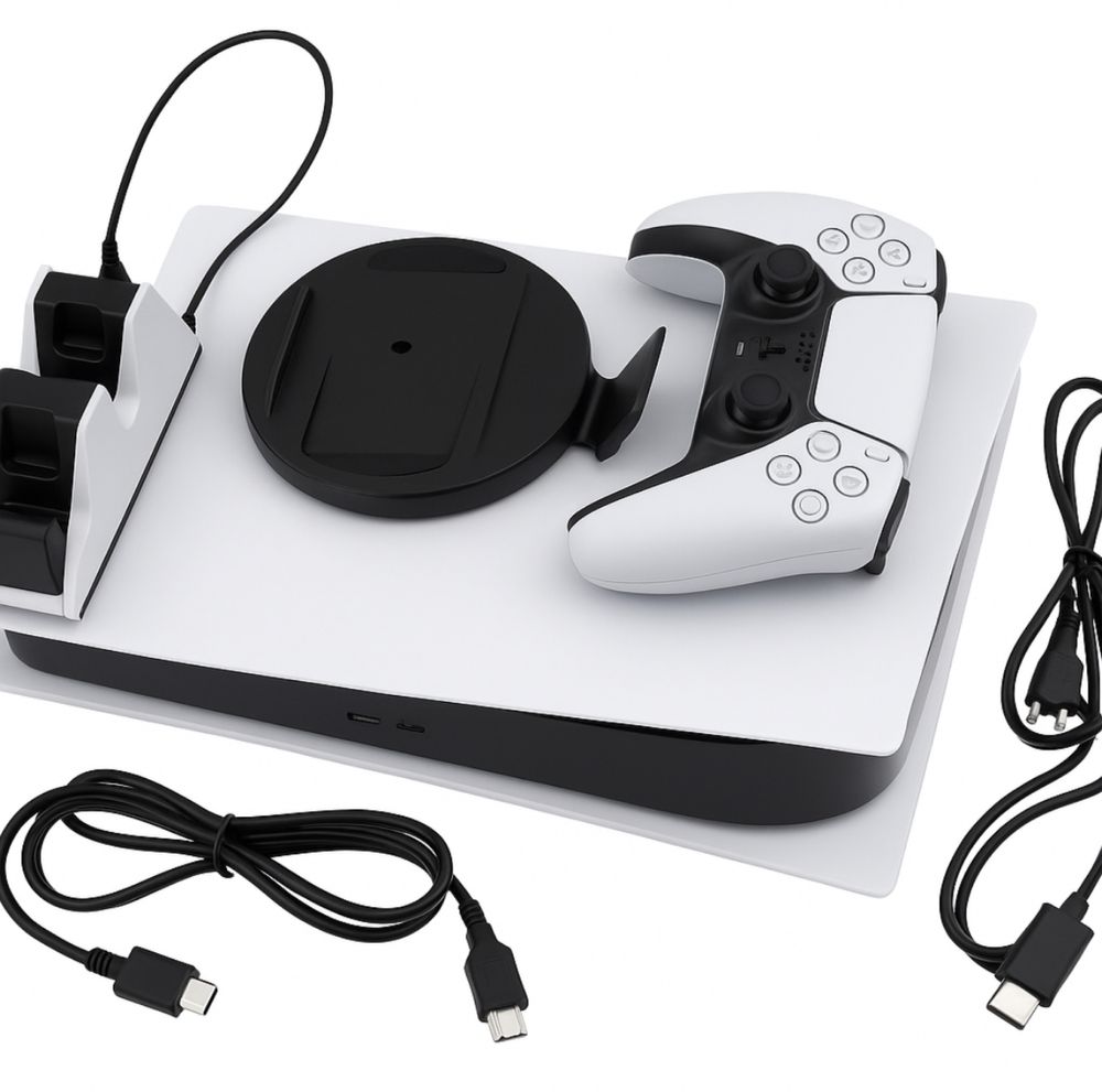 PS5 z napędem CFI-1116A + pad + ładowarka – sprawna, stan dobry