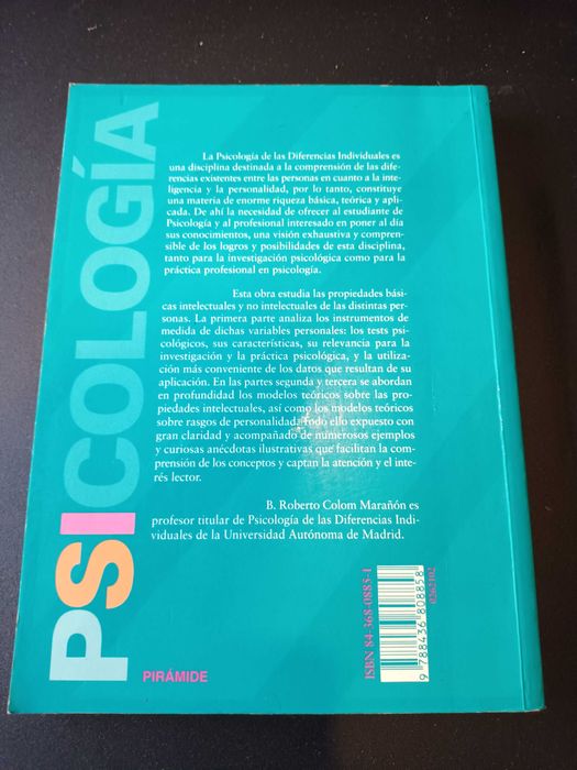 "Tests, Inteligencia y Personalidad" por B. Roberto Colom Marañón