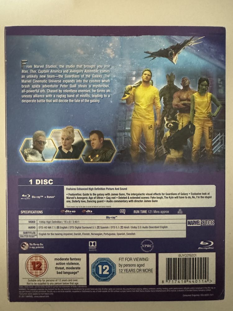 Guardians of the Galaxy Bluray