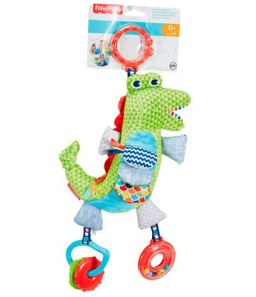 Мягкая игрушка/подвеска крокодил Fisher Price