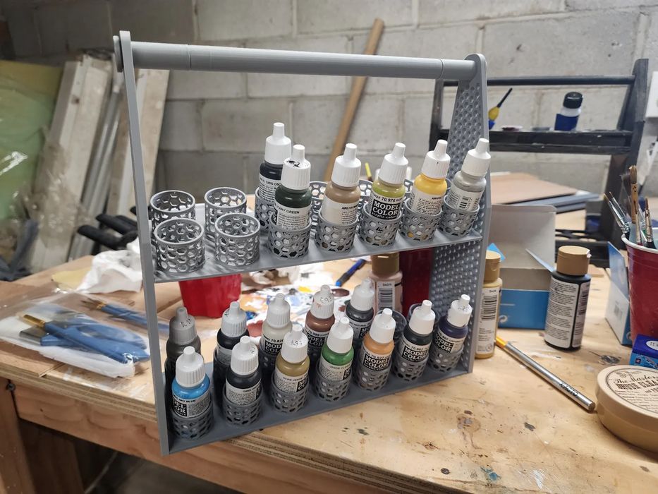 Organizador de Tintas Vallejo para Modelismo