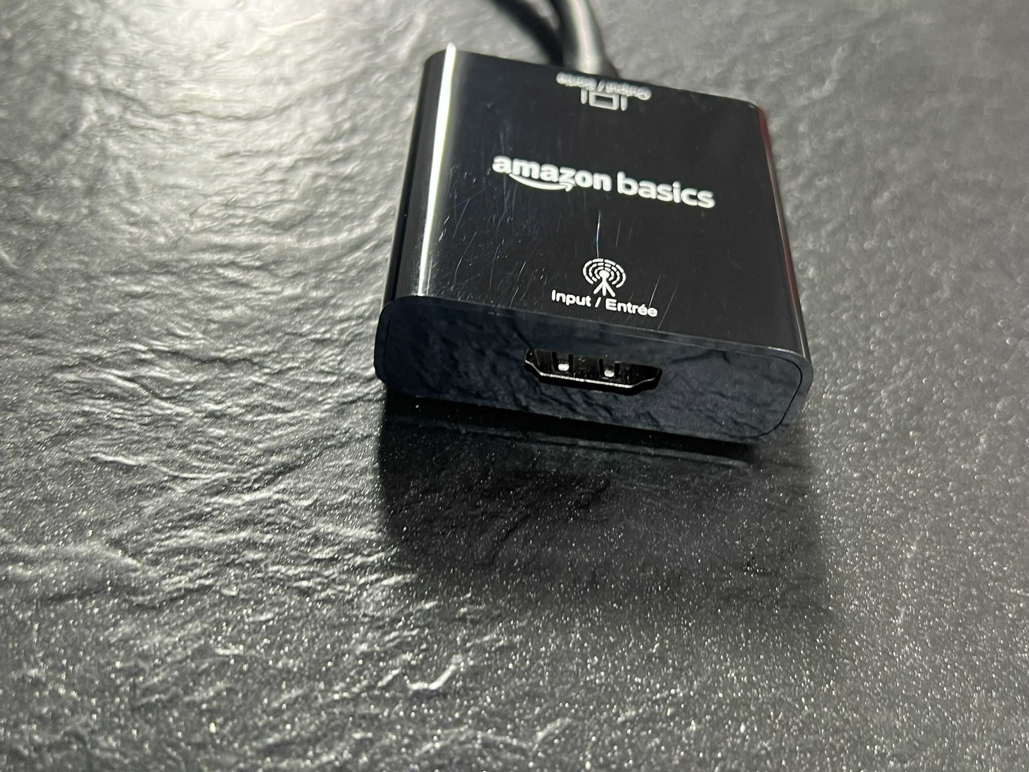 AmazonBasics HDMI Female to VGA Adapter with 3.5mm