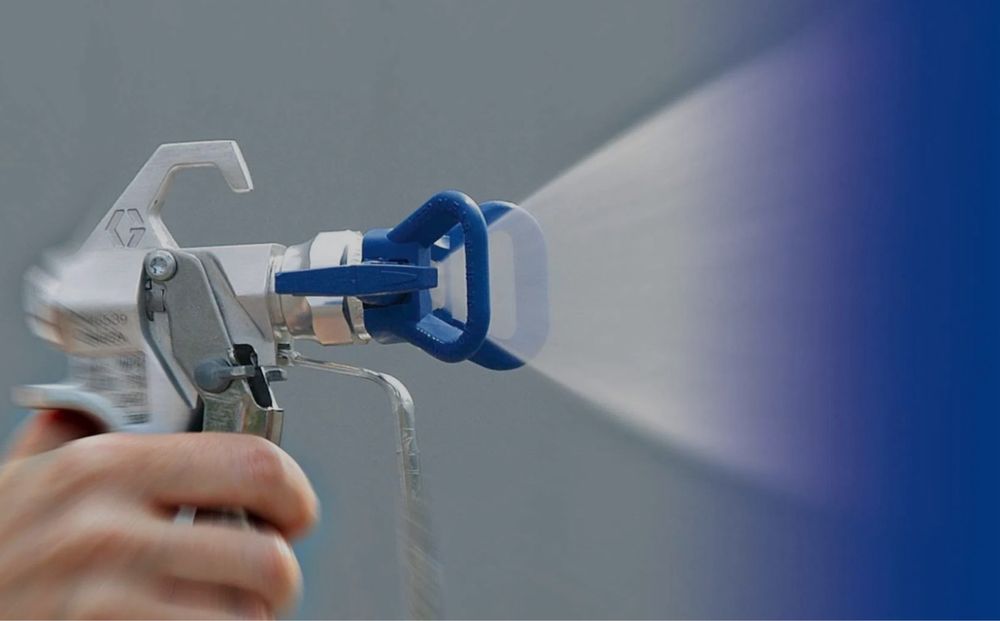 Безповітряне фарбування, фарбування, фарба, високим тиском