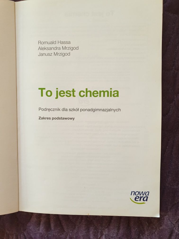 To jest chemia podręcznik