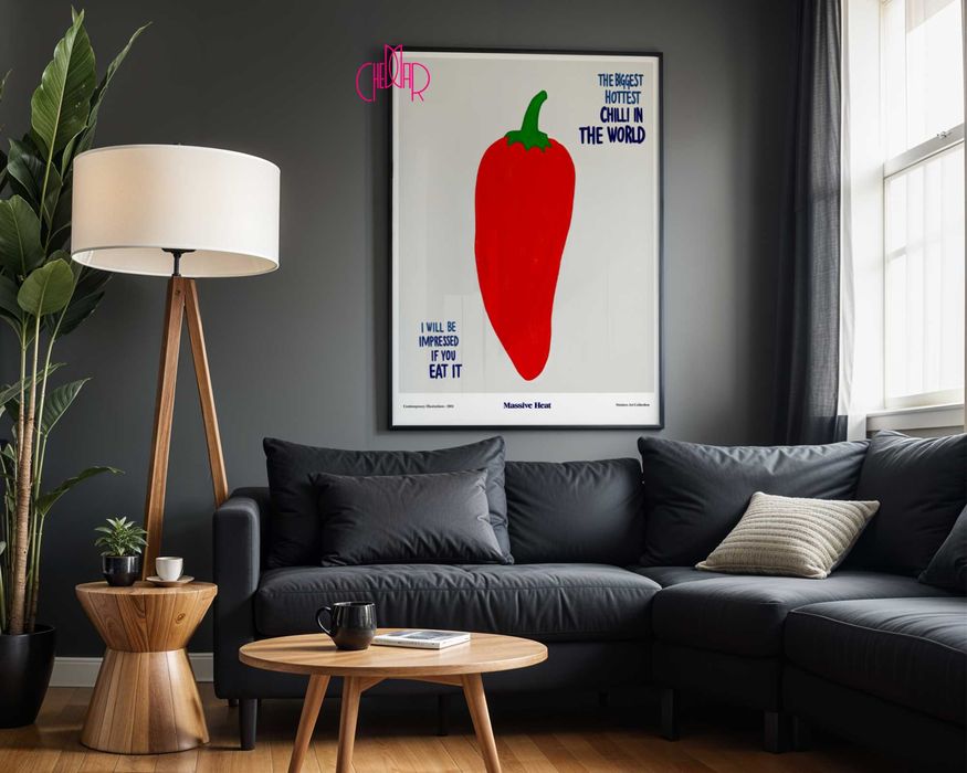 Plakat Massive Heat- najostrzejsza papryczka chilli na Świecie