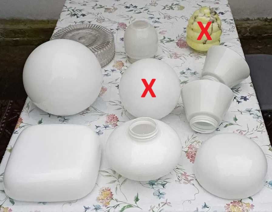 Klosze do lamp z czasów PRL  - cena za szt. 20 zł