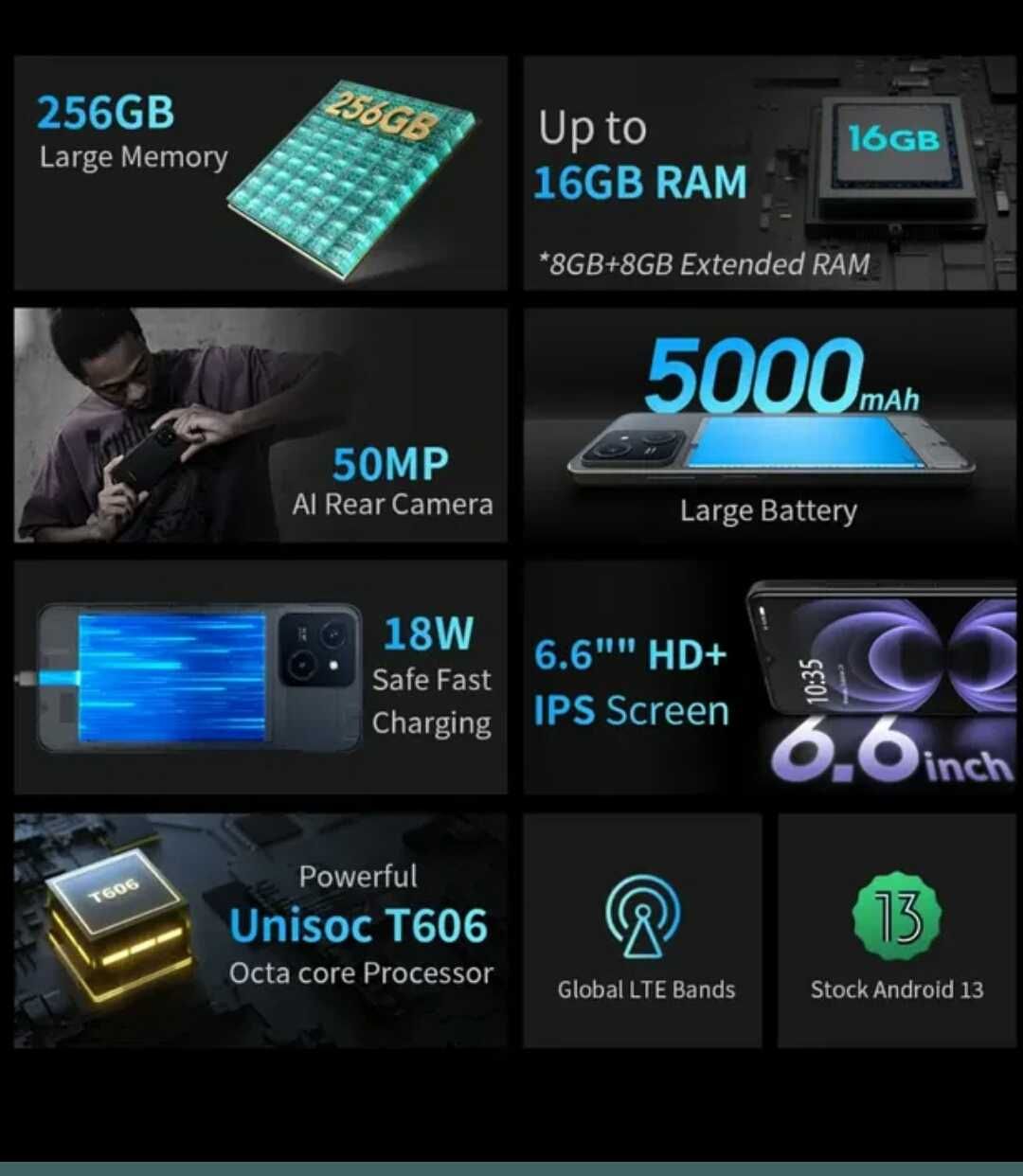 Free Yond . 8/256Gb новий телефон М5А 256 Гб ПЗУ 8 ГБ ОЗУ 50мп