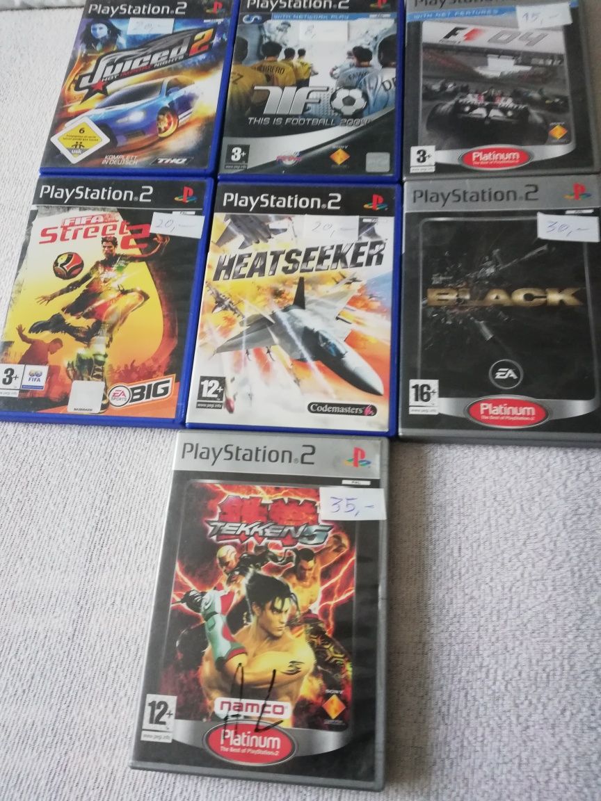 Gry na PS2 ceny na pudelkach