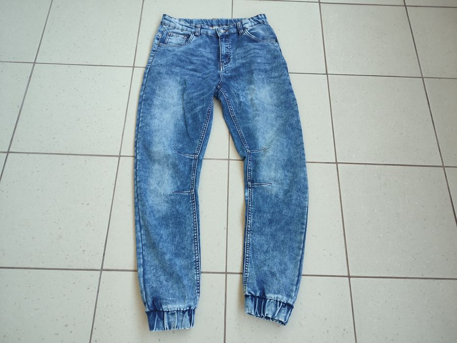 Spodnie jeansy jeansowe Chino 158 stan bdb