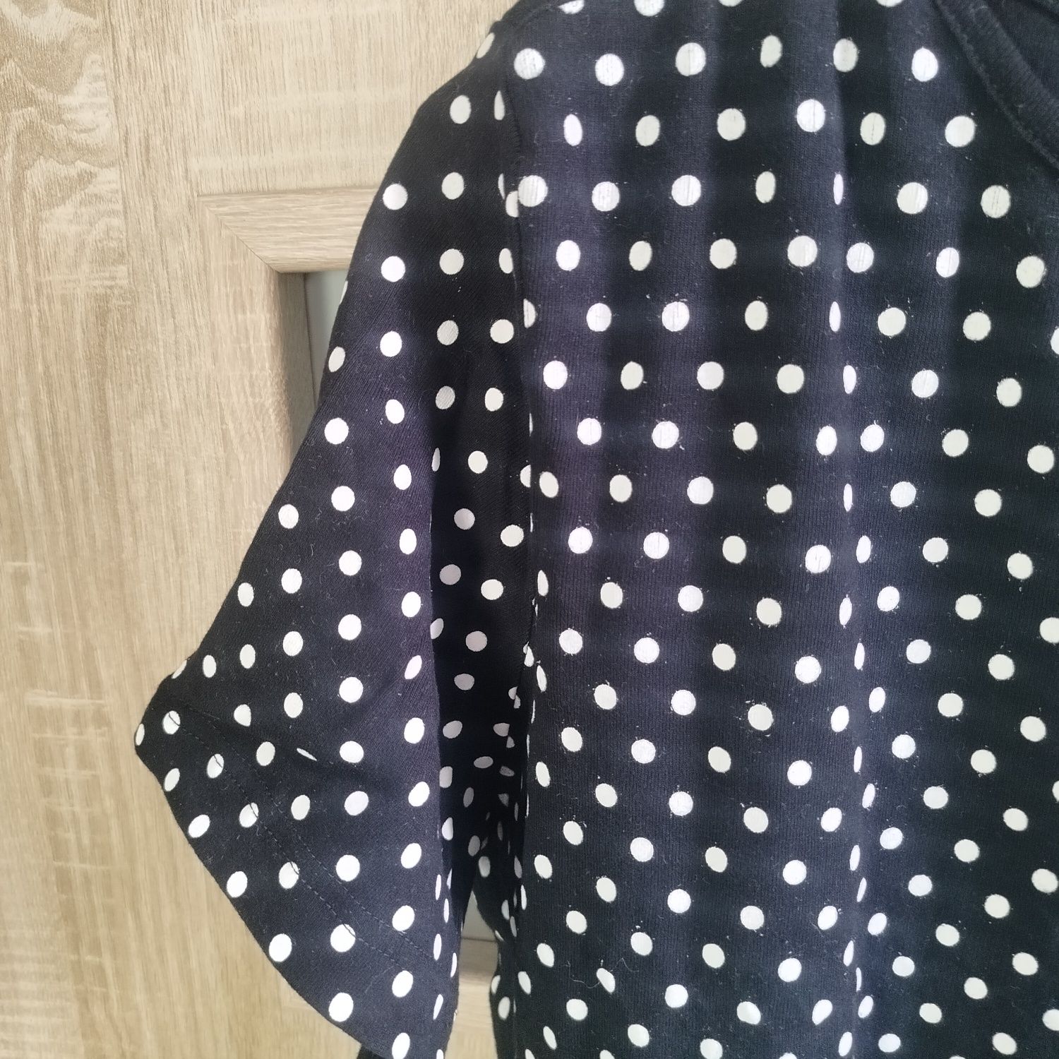 Bluzka koszulka damska czarna kropki Bexleys XL