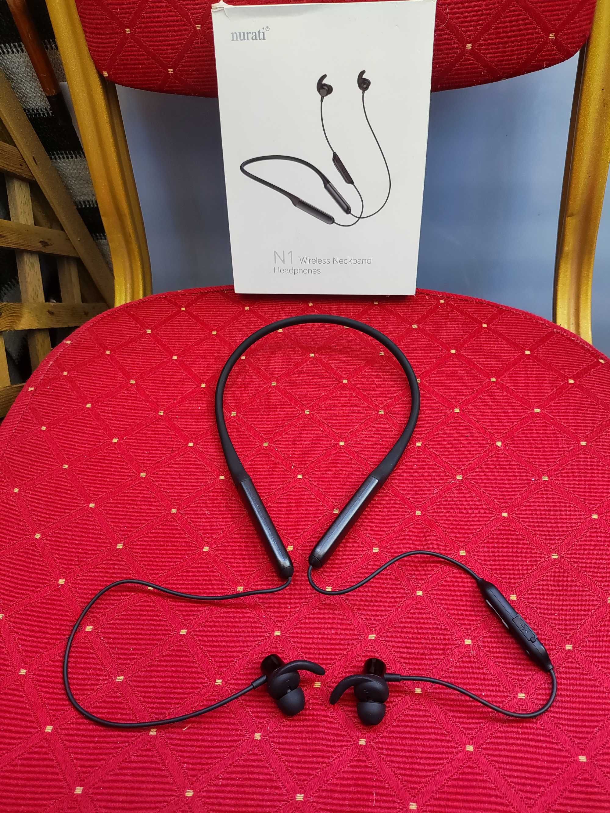 Słuchawki bezprzewodowe douszne Bluetooth Nurati N1 na głowę BT