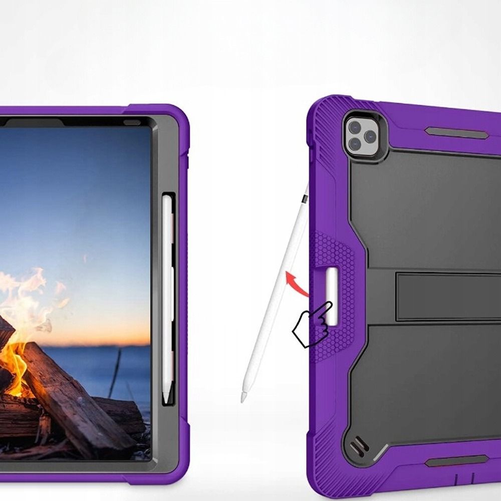 Etui do iPad Pro 5/4/3 12.9” z Podstawką i Miejscem na Rysik Fioletowe