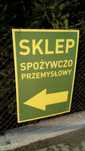 Sprzedam szyld reklamowy sklep spozywczo-przemyslowy