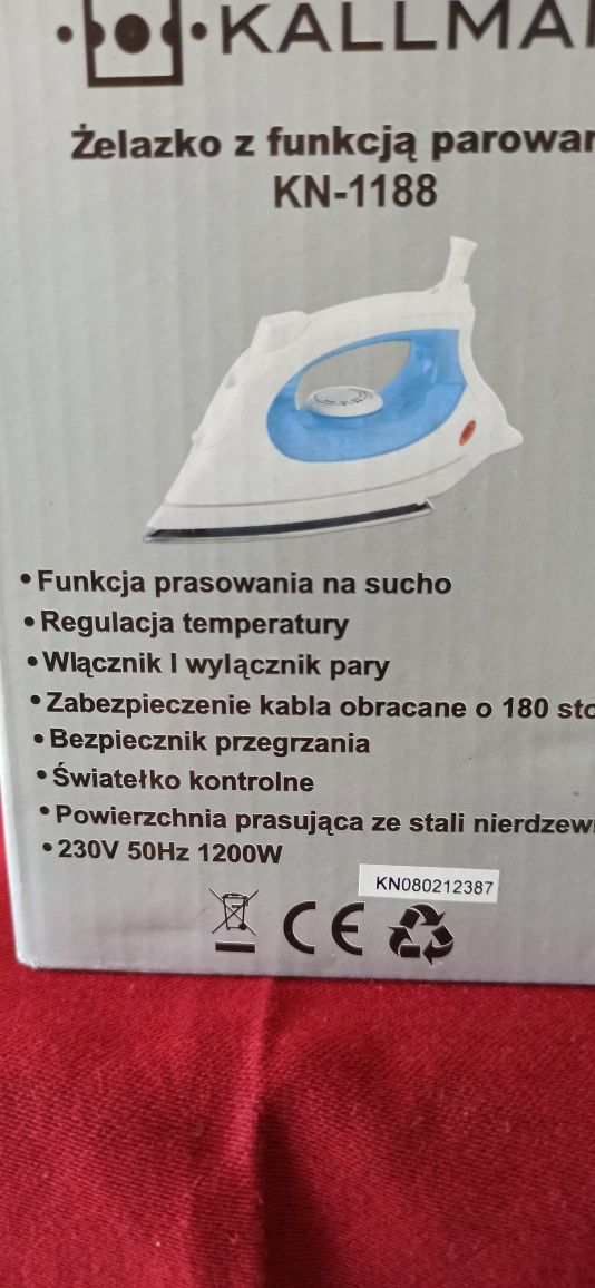 Żelazko z funkcją parowania KN- 1188 firmy KALLMAN