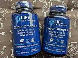 Life Extension супер омега-3 риб'ячий жир super omega ДГК ЕПК 60 120