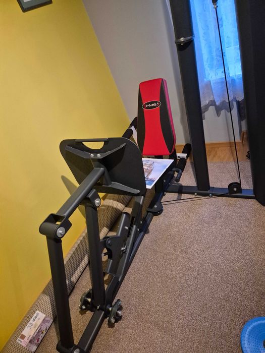 Siłownia domowa HMS Premium – atlas, ławka, suwnica