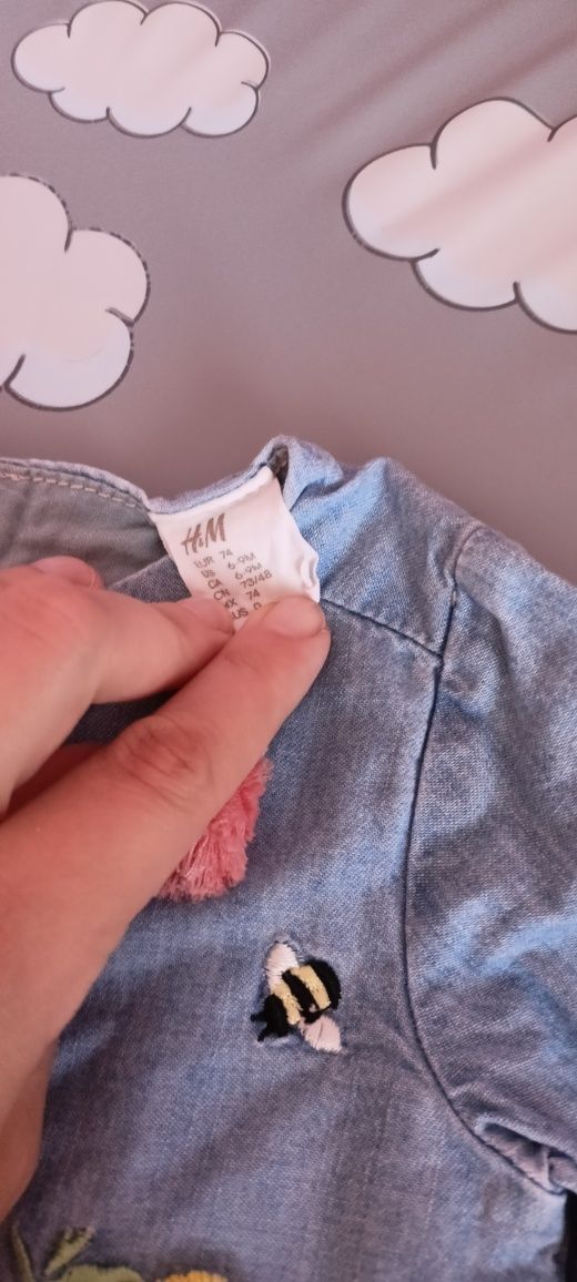Sukienka niebieska H&M 74
