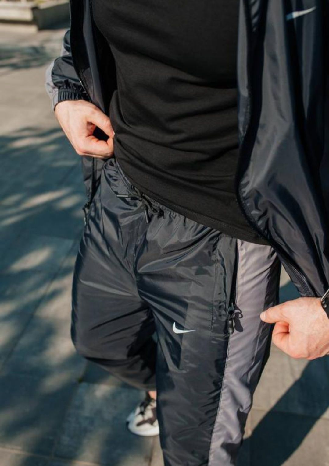 Костюм Nike плащівка преміум якість чоловічий комплект костюм