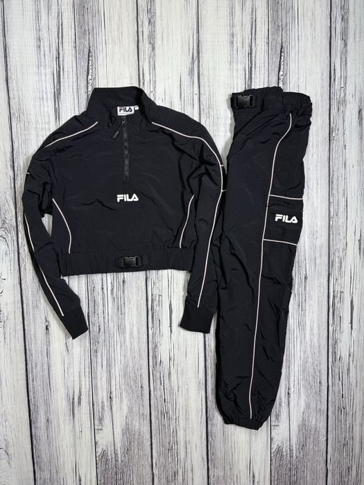 Fila костюм оригинал женский чёрный xs размер nylon нейлоновый